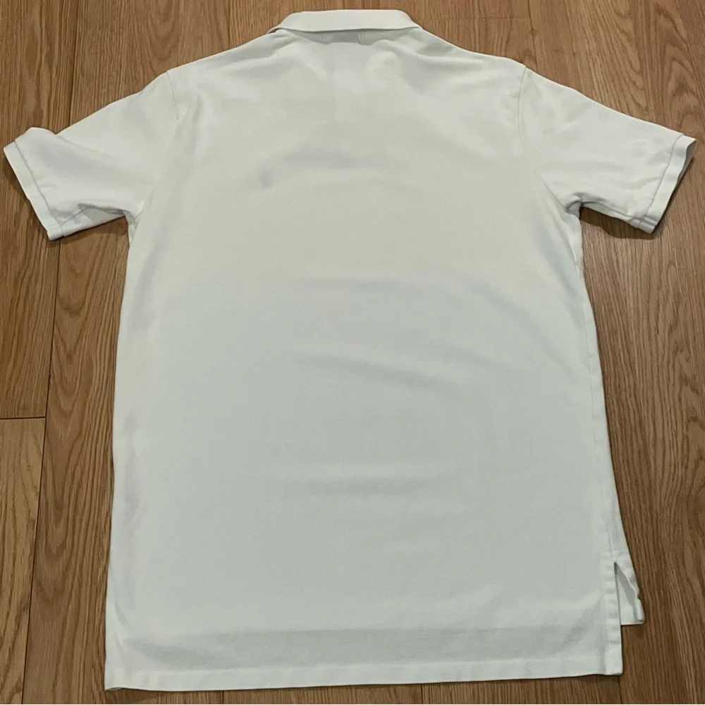 Polo Ralph Lauren Men’s Large Polo Shirt White Custom Fit Long Preppy Golf